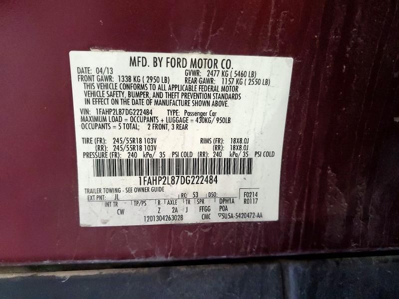 2013 Ford Taurus Police Interceptor