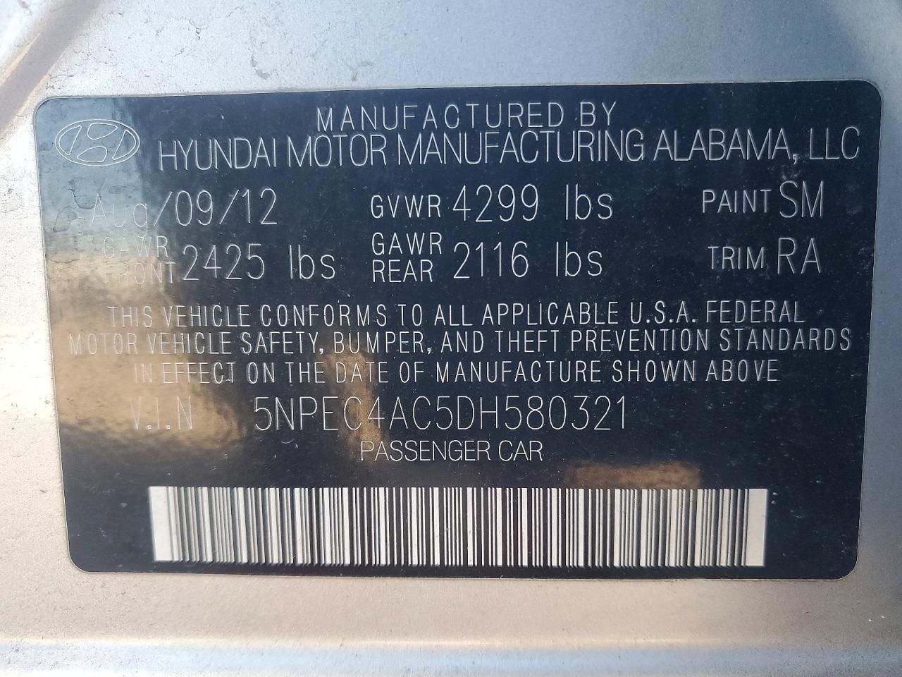 2013 Hyundai Sonata se