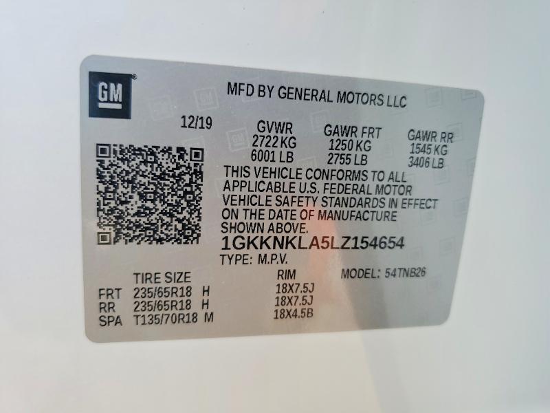 2020 GMC Acadia sle