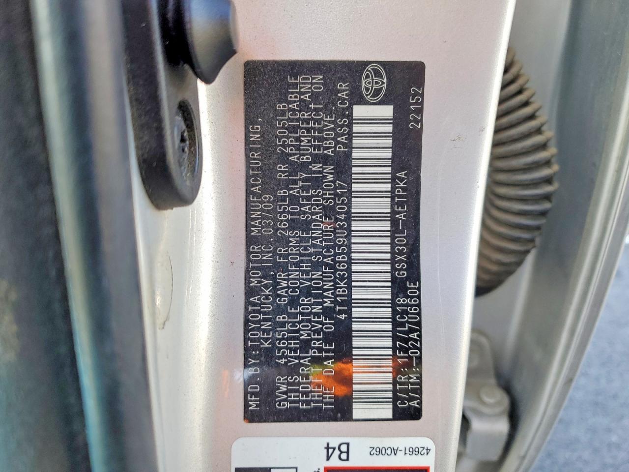 2009 Toyota Avalon xl