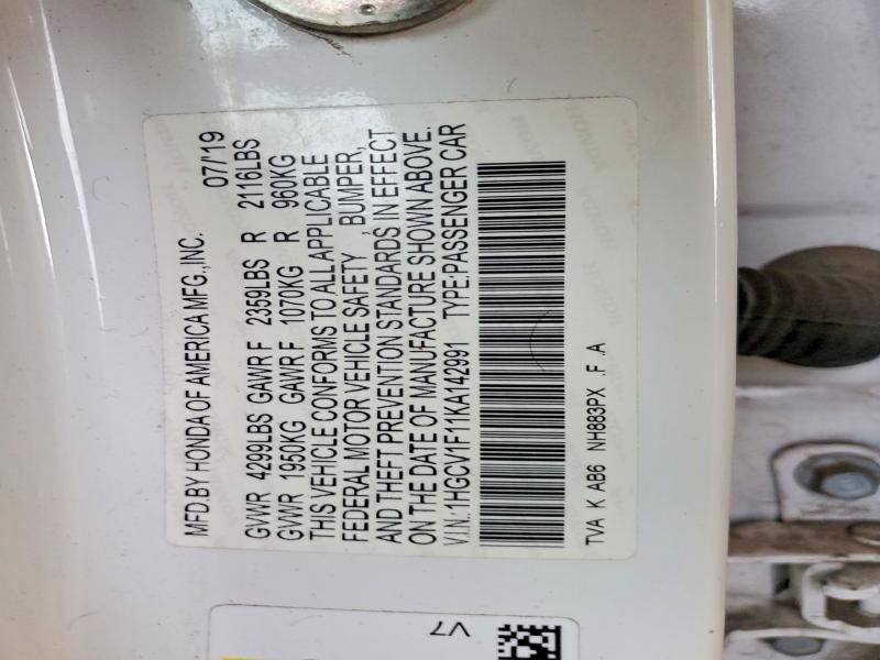 2019 Honda Accord lx