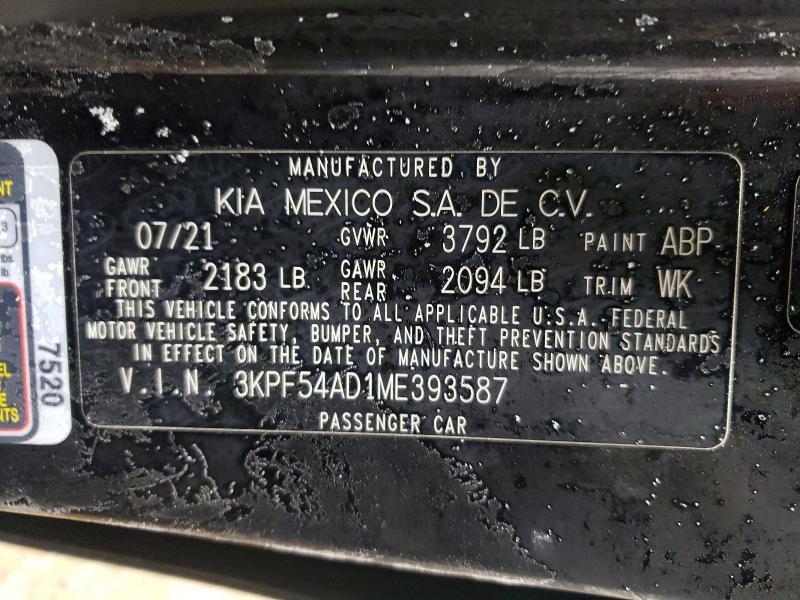 2021 KIA Forte ex