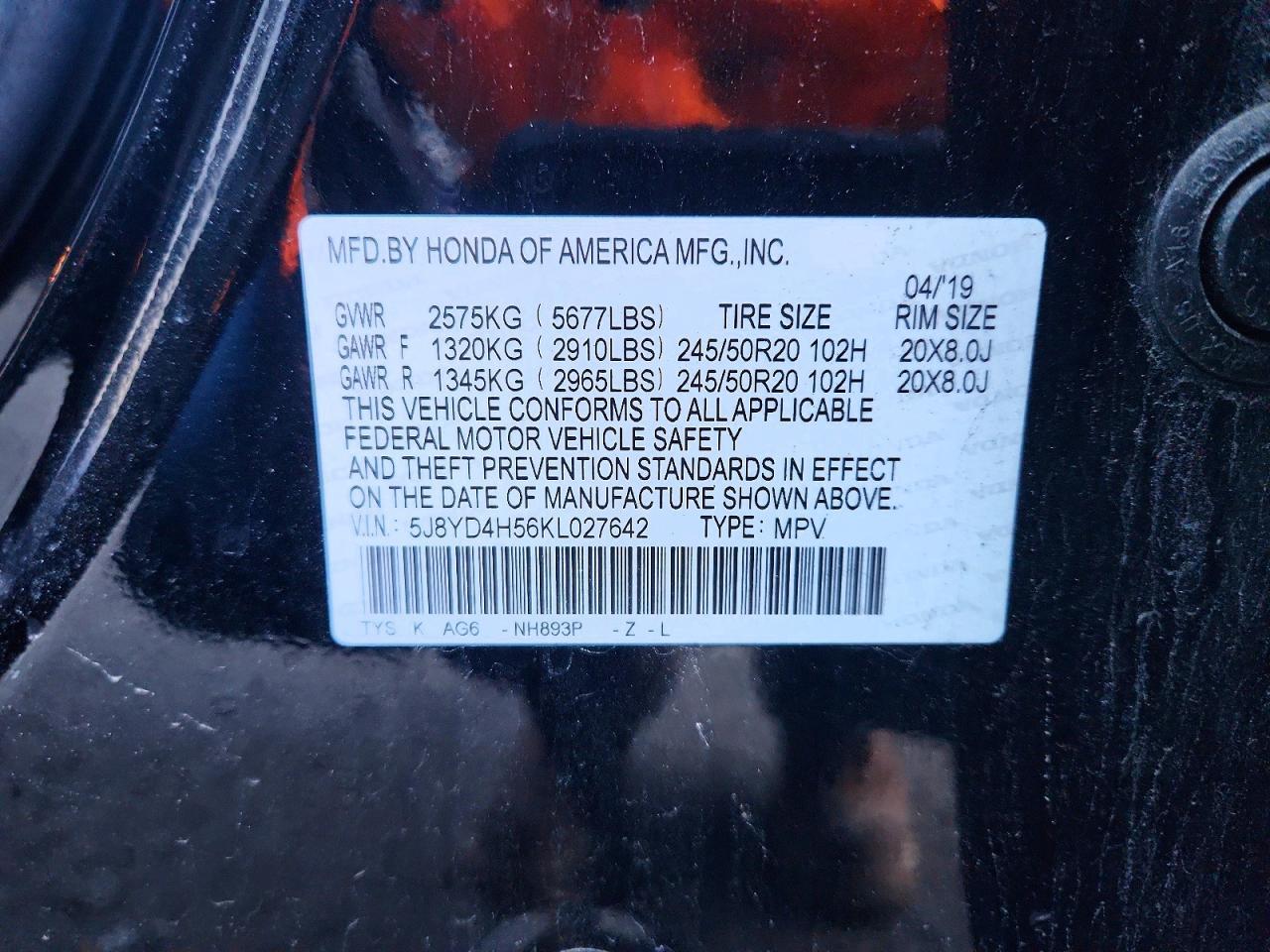 2019 Acura Mdx Technology