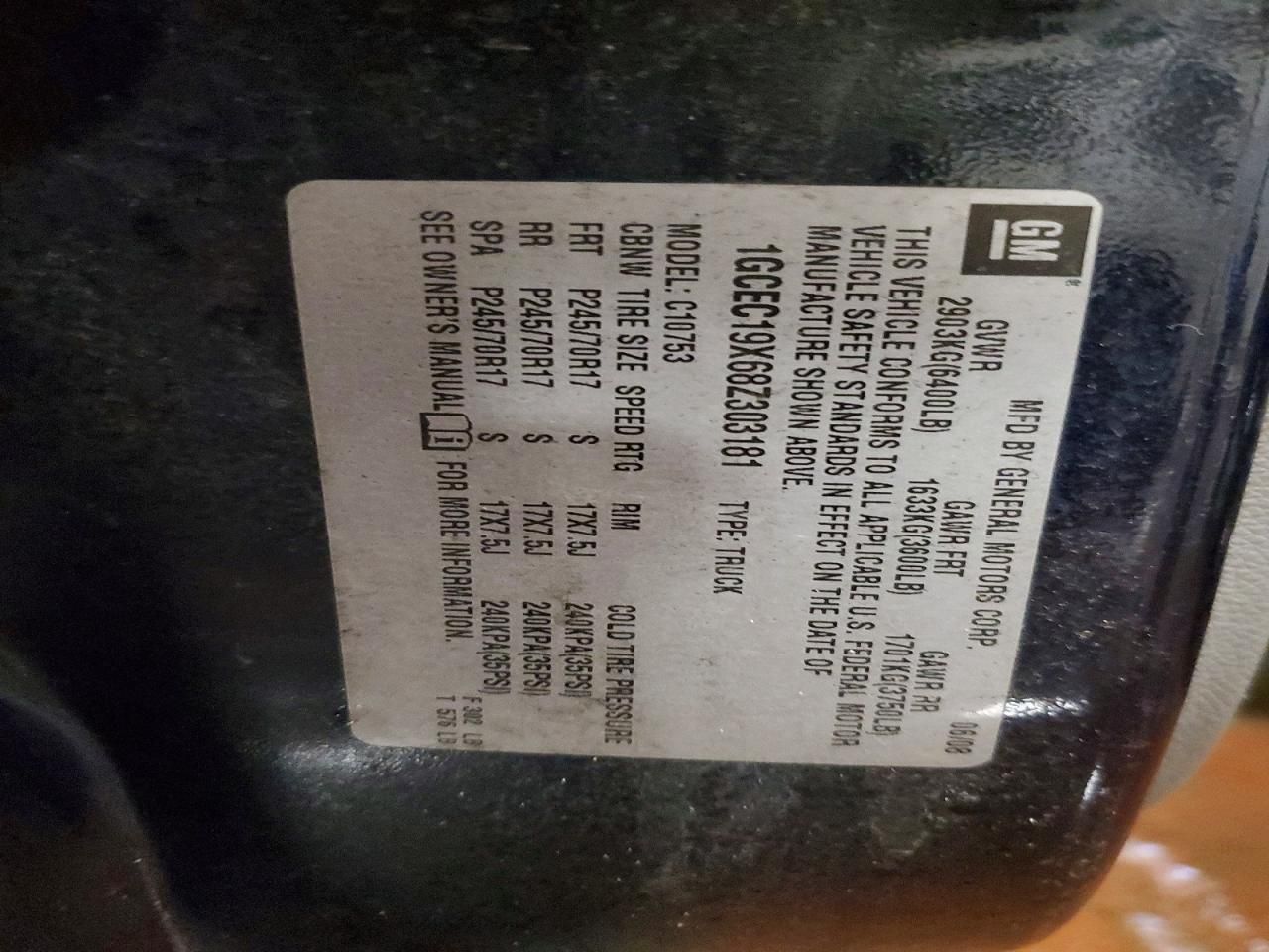 2008 Chevrolet Silverado C1500