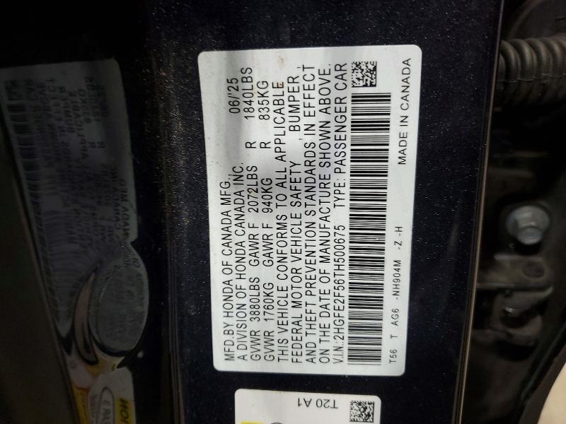 2026 Honda Civic Sport