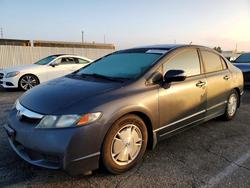 Honda salvage cars for sale: 2009 Honda Civic Hybrid