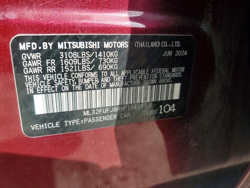 2024 Mitsubishi Mirage G4 es