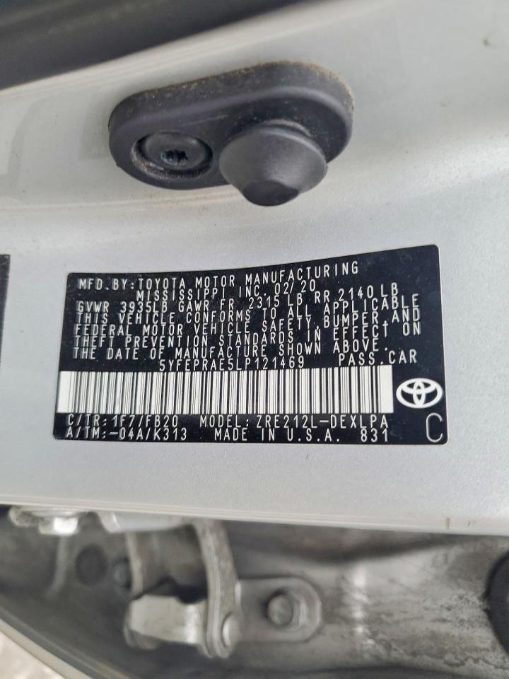 2020 Toyota Corolla le