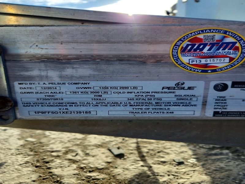 2014 Pelsue Flpats-X48 Fiber Optic Splcling Trailer