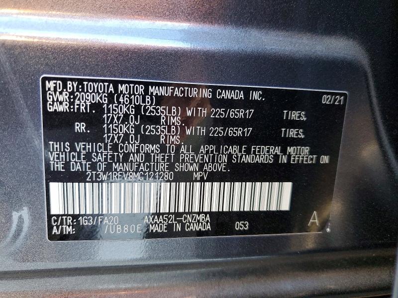 2021 Toyota Rav4 xle