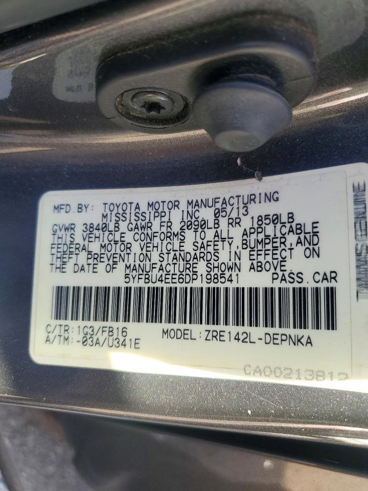 2013 Toyota Corolla Base