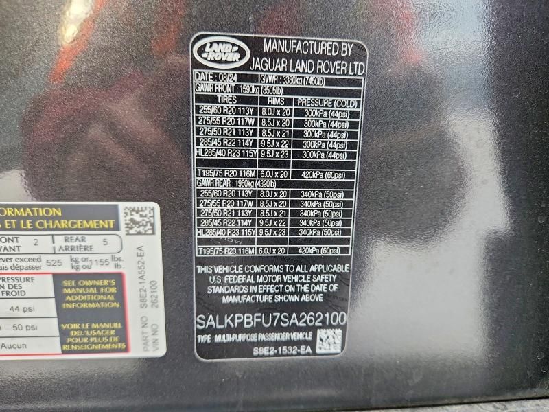 2025 Land Rover Range Rover se