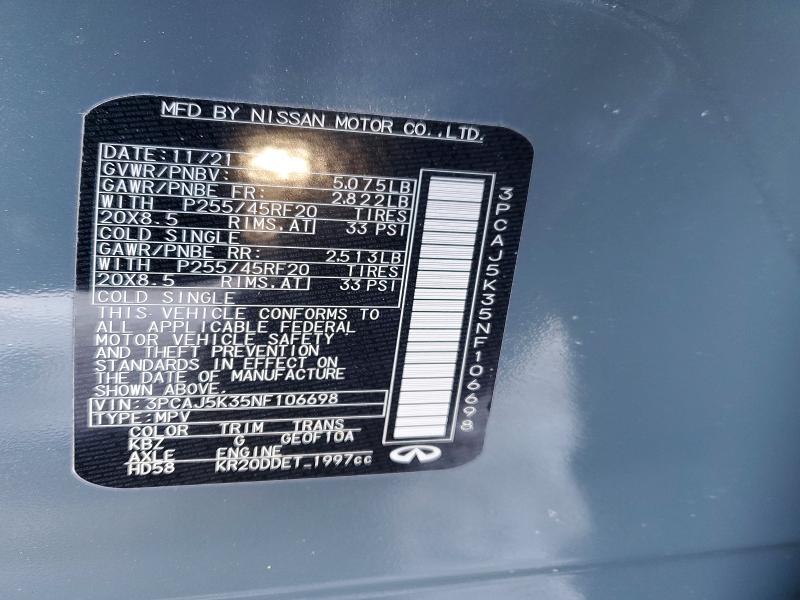 2022 Infiniti Qx55 Essential