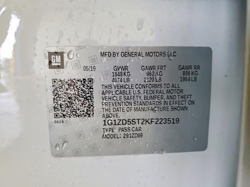 2019 Chevrolet Malibu lt