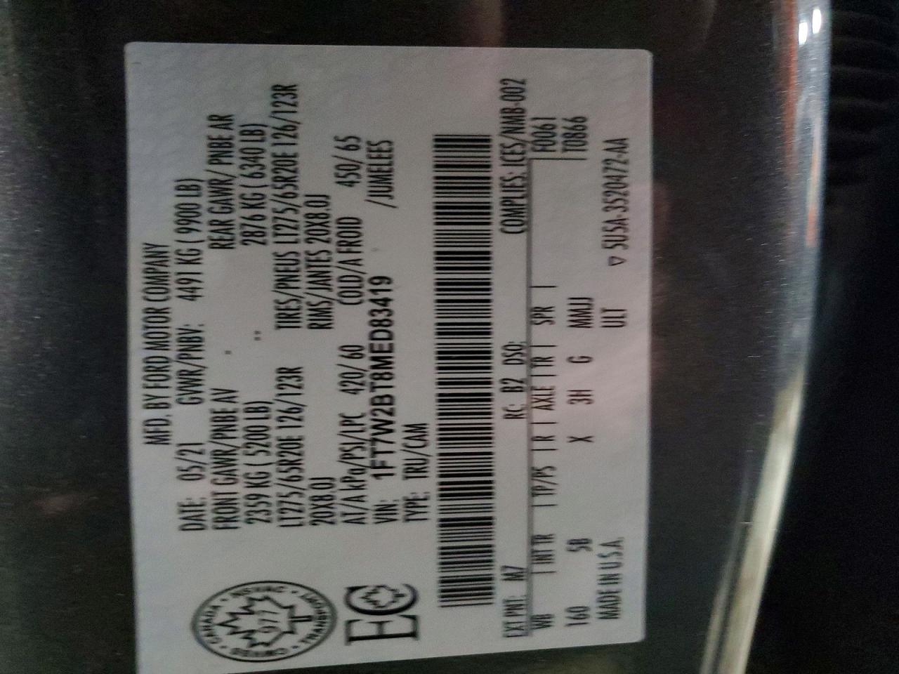 2021 Ford F250 Super Duty