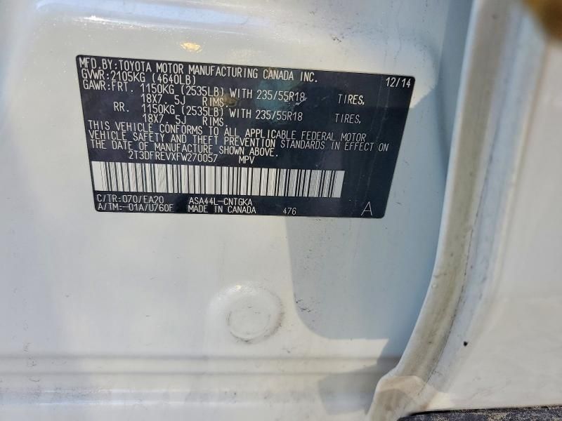 2015 Toyota Rav4 Limited