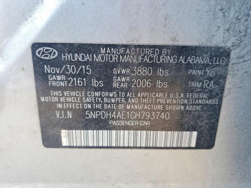 2016 Hyundai Elantra se