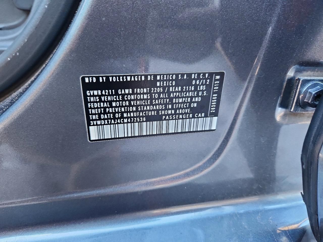 2012 Volkswagen Jetta se