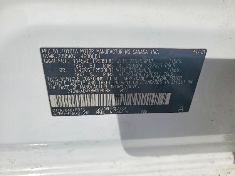 2011 Toyota Rav4 Sport