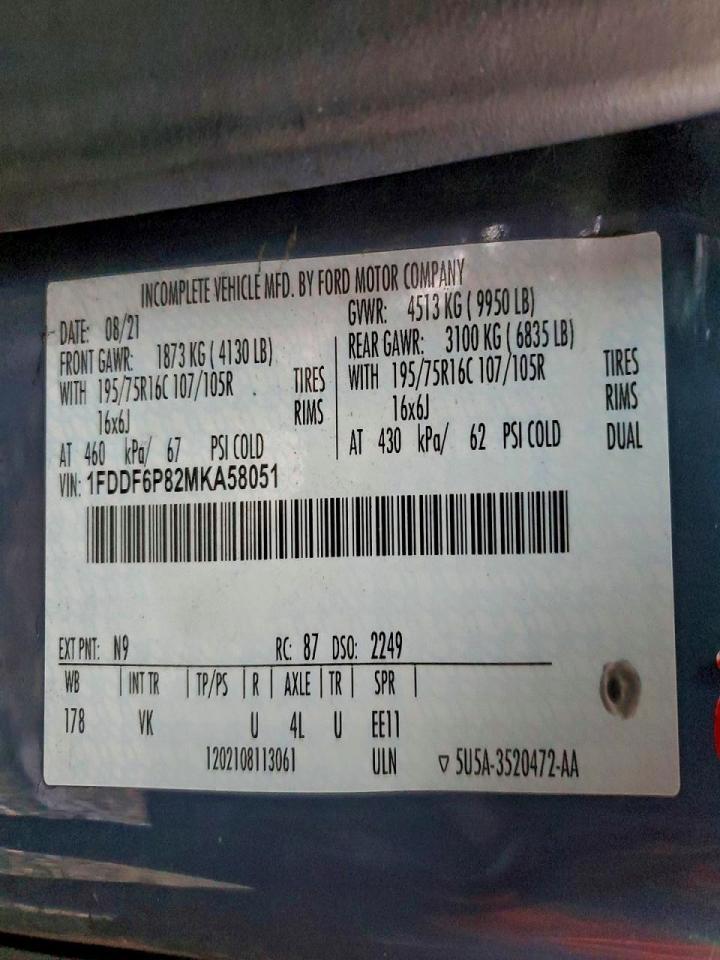 2021 Ford Transit Delivery Truck