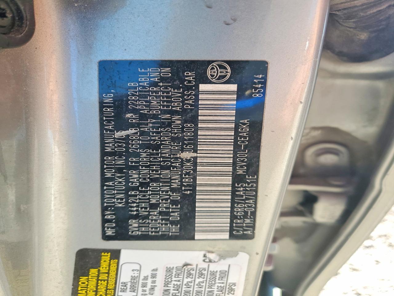 2005 Toyota Camry le