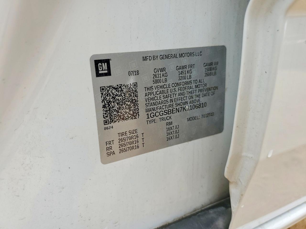 2019 Chevrolet Colorado