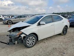 Salvage cars for sale from Copart Houston, TX: 2017 Toyota Corolla l