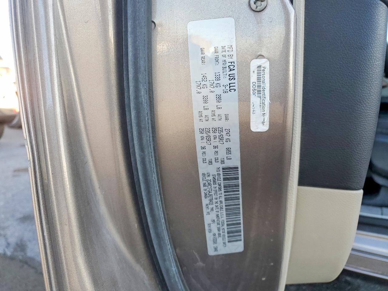 2018 Chrysler Pacifica Touring Plus