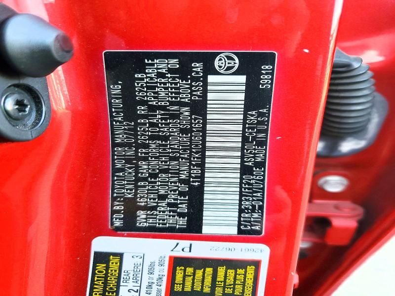 2012 Toyota Camry Base