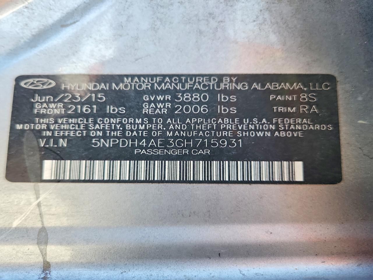 2016 Hyundai Elantra se