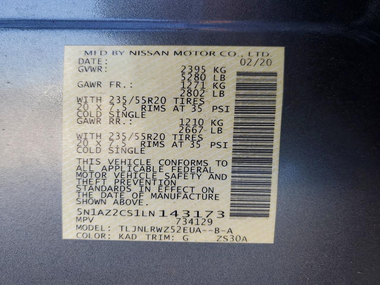 2020 Nissan Murano sl