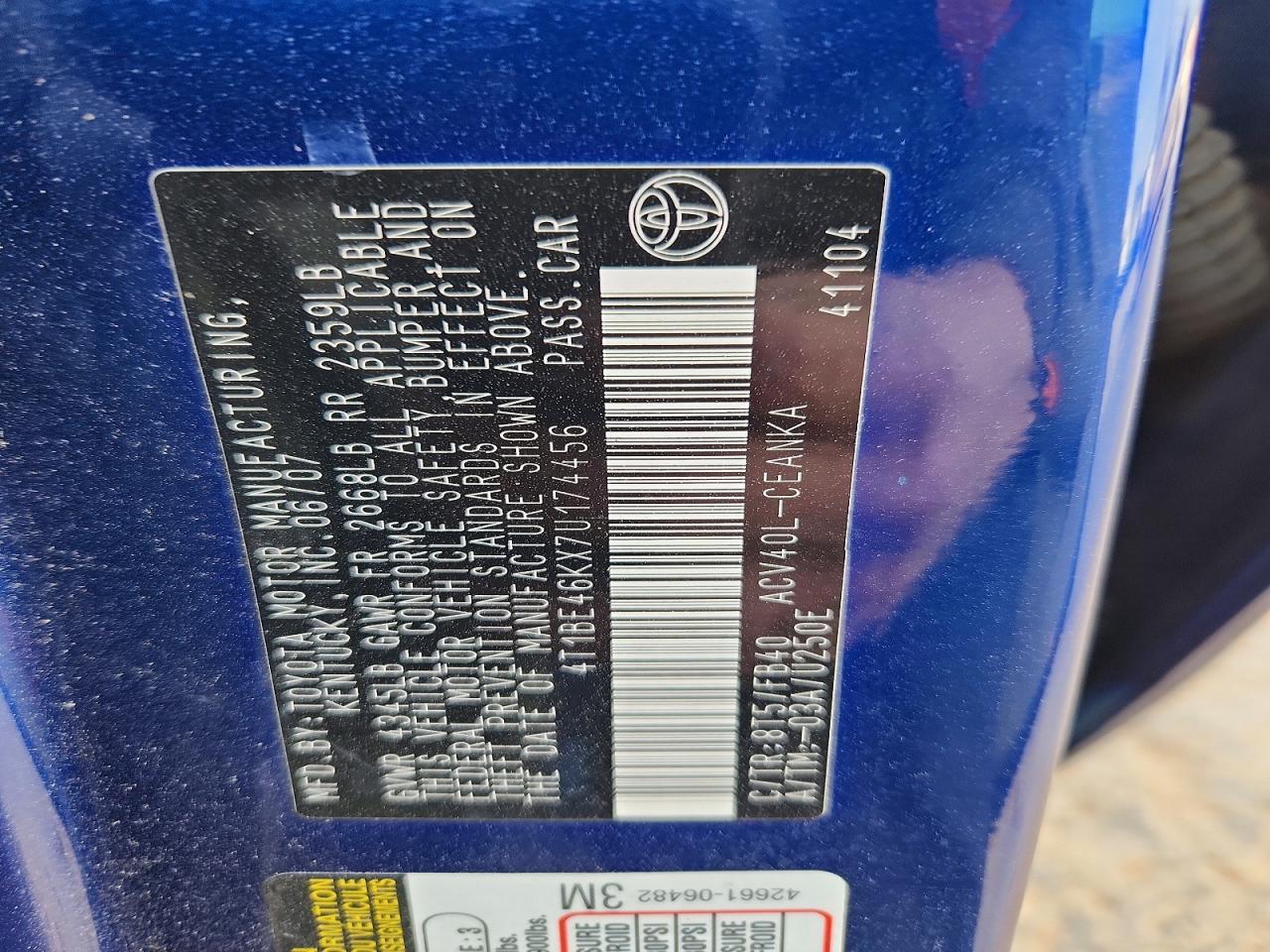 2007 Toyota Camry ce