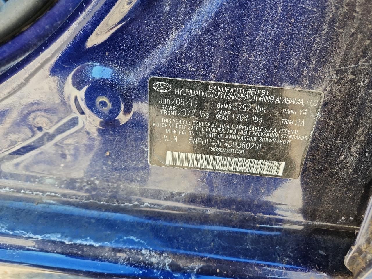 2013 Hyundai Elantra gls