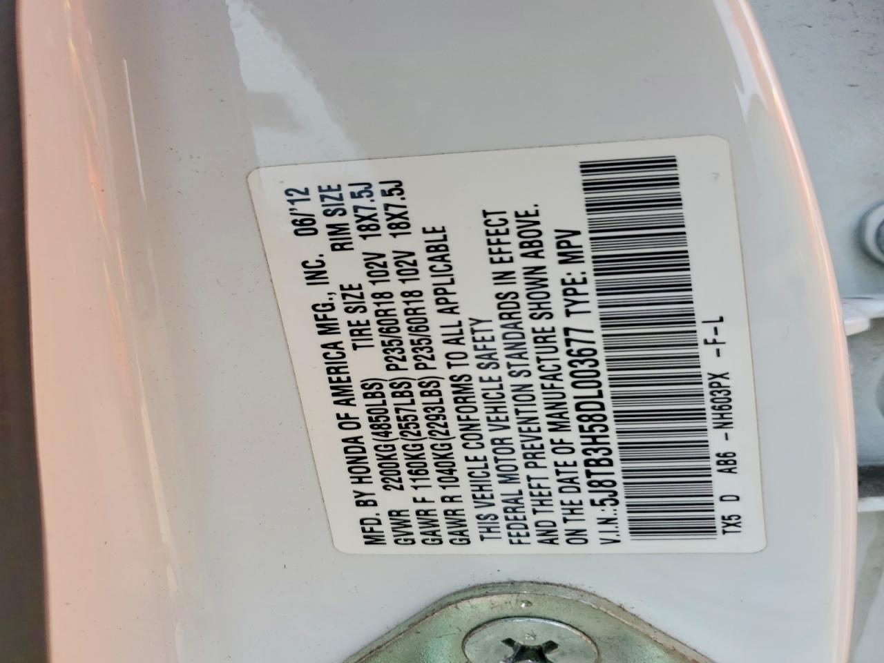 2013 Acura Rdx Technology