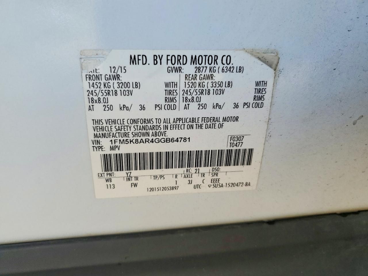 2016 Ford Explorer Police Interceptor