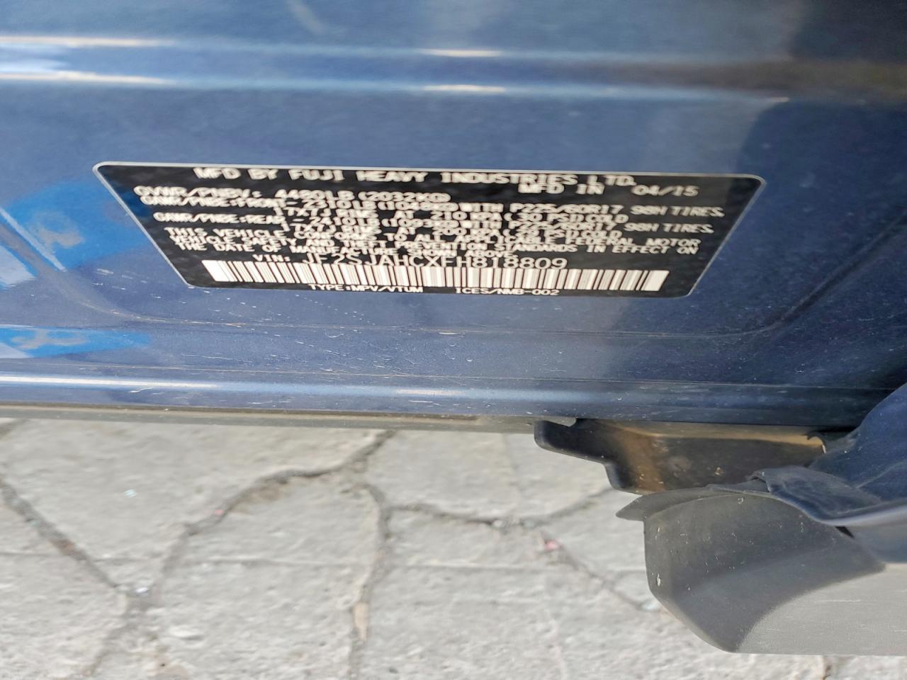 2015 Subaru Forester 2.5i Limited