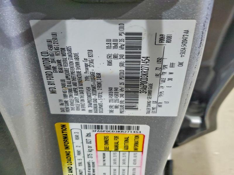 2019 Ford Fusion sel