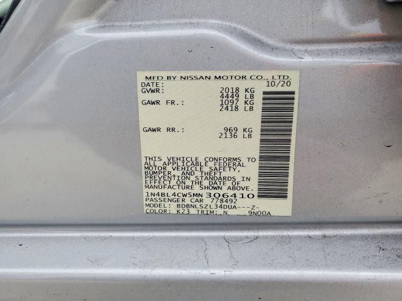 2021 Nissan Altima sr