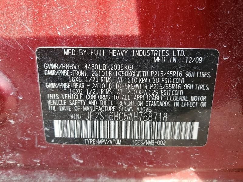 2010 Subaru Forester xs