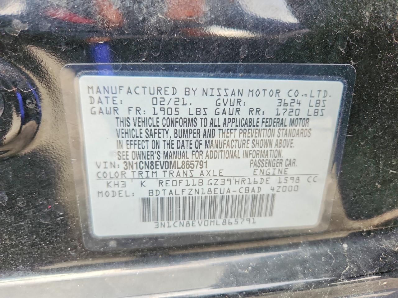 2021 Nissan Versa sv