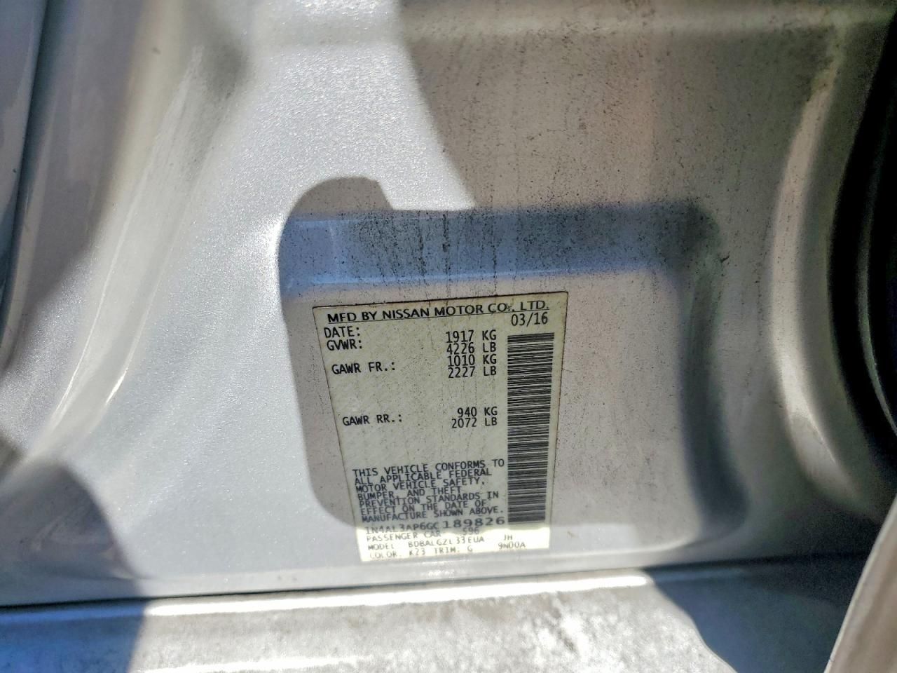 2016 Nissan Altima 2.5