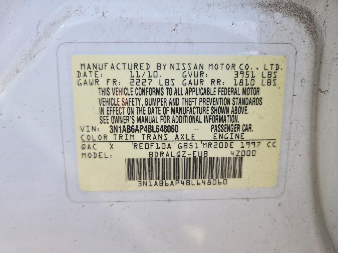 2011 Nissan Sentra 2.0