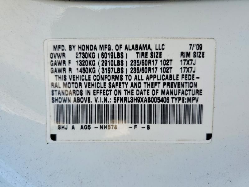 2010 Honda Odyssey Touring