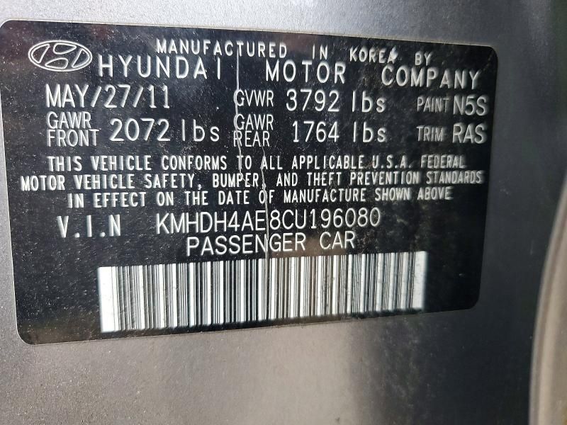 2012 Hyundai Elantra gls