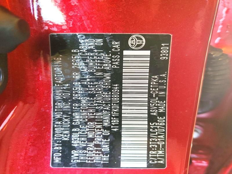 2015 Toyota Camry le