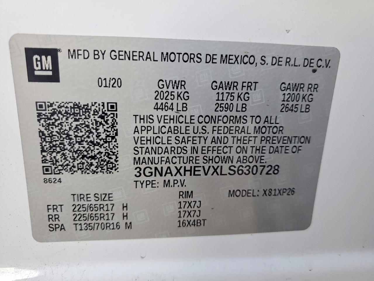 2020 Chevrolet Equinox ls
