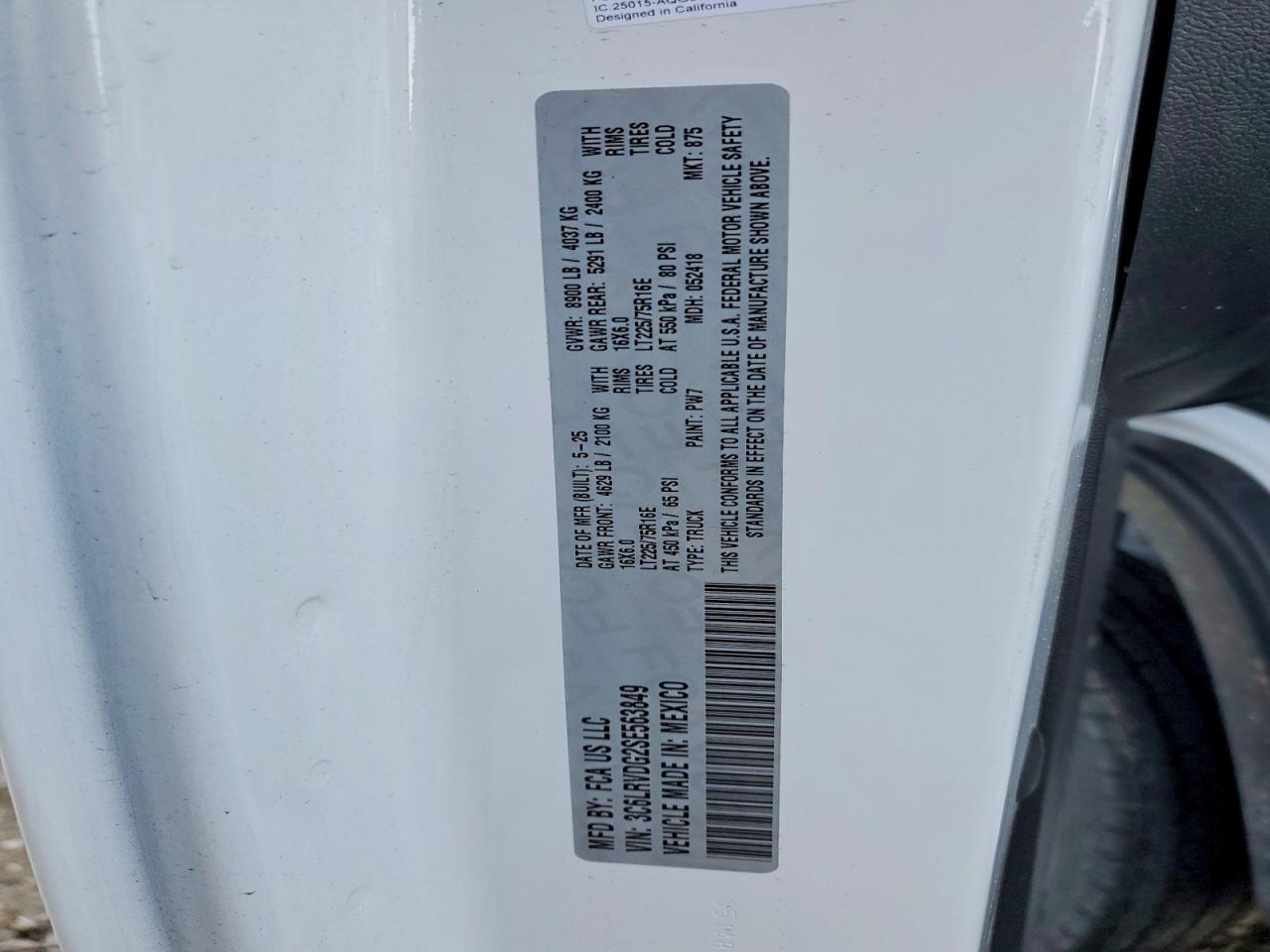 2025 Dodge RAM Promaster 2500 2500 High