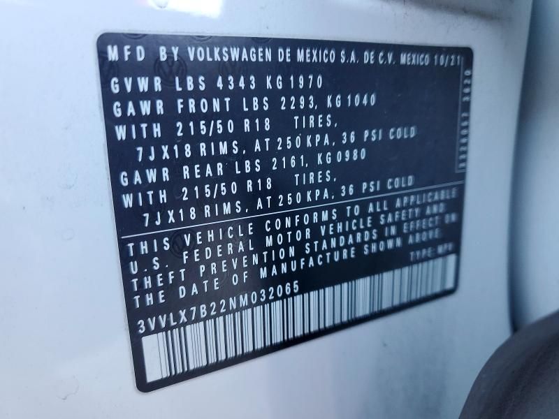 2022 Volkswagen Taos se iq Drive