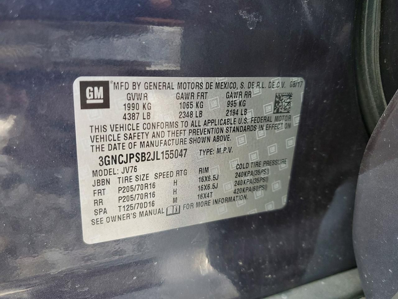 2018 Chevrolet Trax 1LT