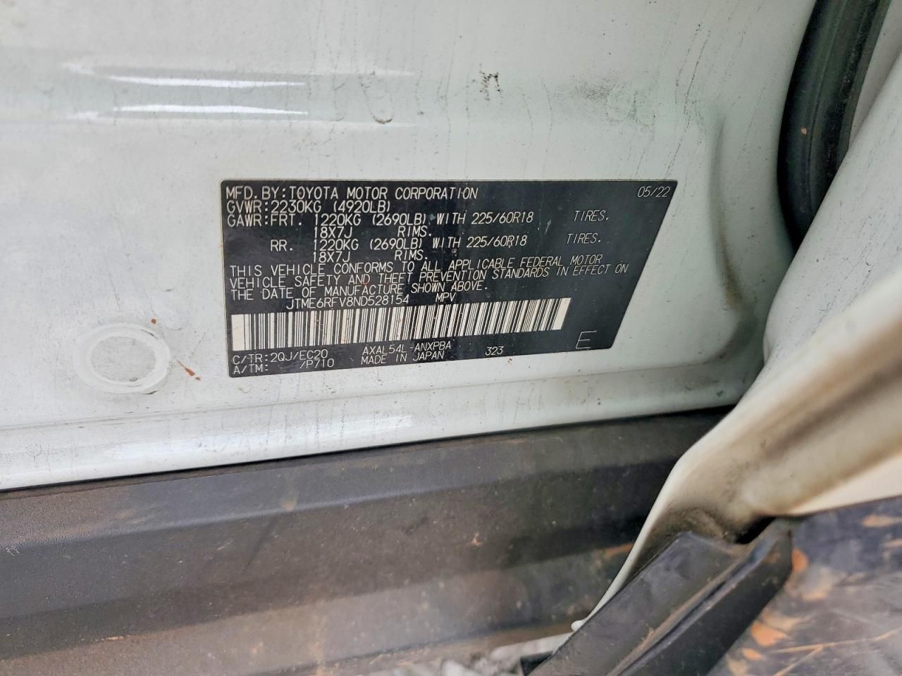 2022 Toyota Rav4 xse